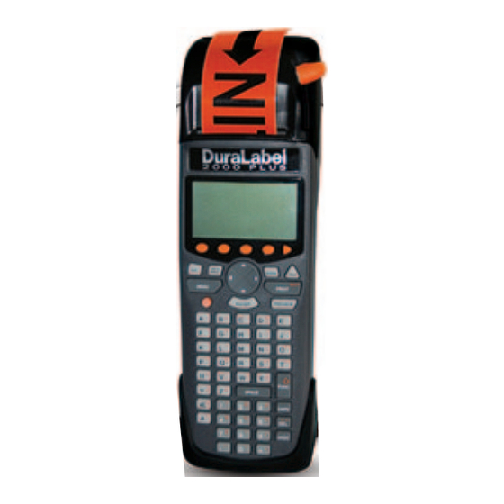 DuraLabel 2000 PLUS Quick Start Manual