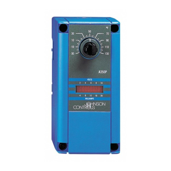 Johnson Controls System 350T A350P Manual