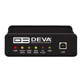 DEVA Broadcast SmartGen Micro Quick User Manual
