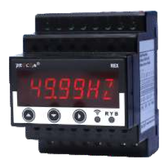 Procom REX Series Multifunctional Meter Manuals