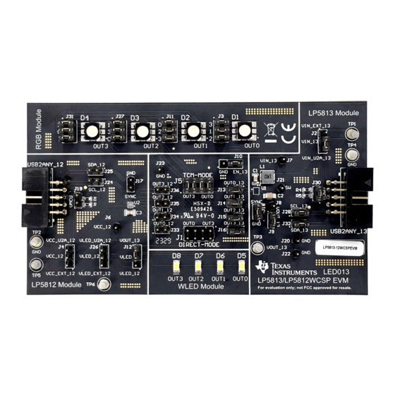 Texas Instruments LP5813EVM User Manual