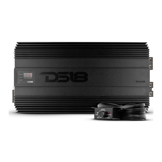 User Manuals: DS18 HOOLIGAN KO Monoblock Car Amplifier