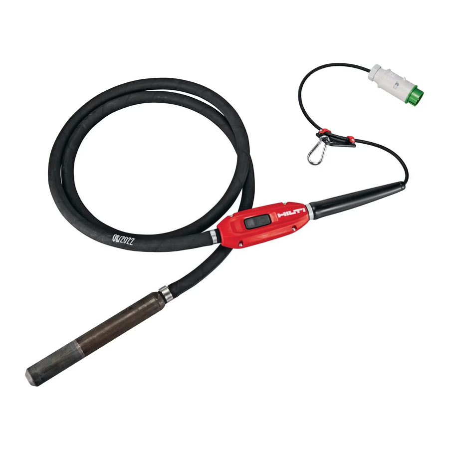 HILTI NCV - Concrete Vibrator Whips Manual