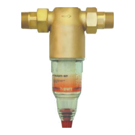 BWT Europafilter WF Series Installation And Operating Manual