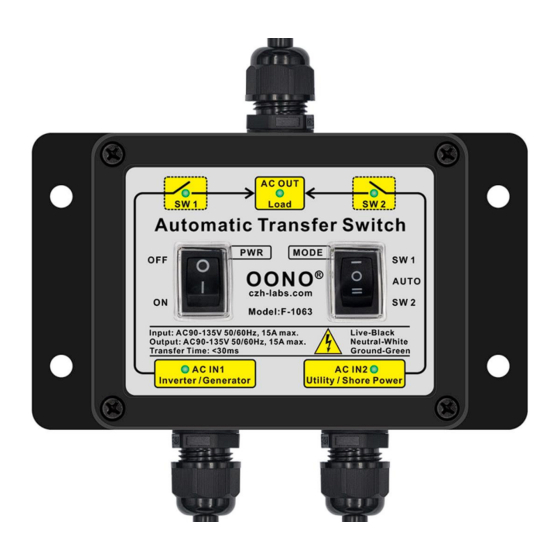 CZH-LABS OONO F-1063 Manual