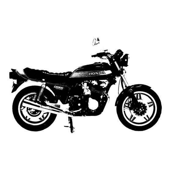 Honda CB900C User Manual