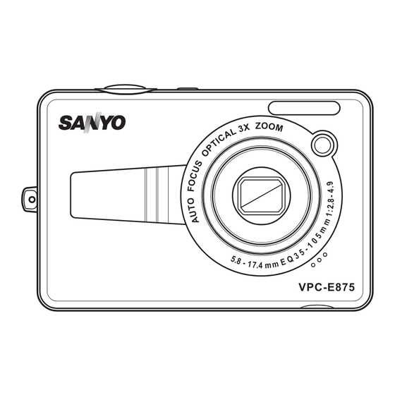 Sanyo VPC-E875 User Manual
