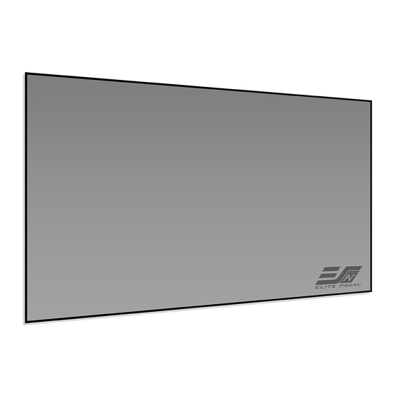 Elite ProAV Pro Frame Thin DarkStar UST 2 Series User Manual