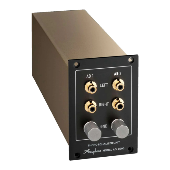 Accuphase AD-2900 Instruction Manual