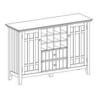 SIMPLIHOME WyndenHall brooklyn + max AXCBED-04-LGB Assembly Instructions Manual