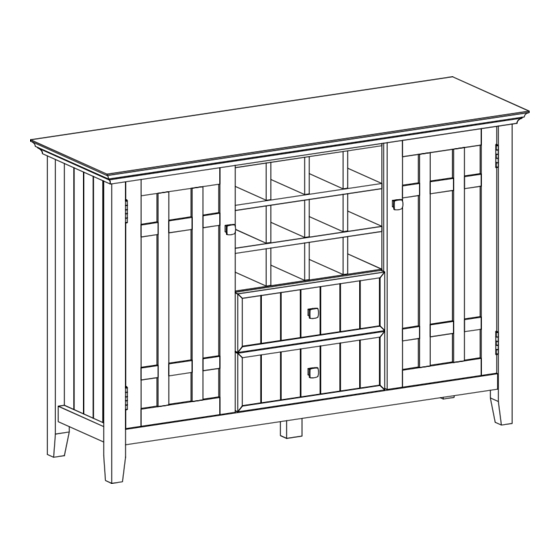 SIMPLIHOME WyndenHall brooklyn + max AXCBED-04-LGB Assembly Instructions Manual
