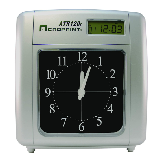 Acroprint ATR120 User Manual