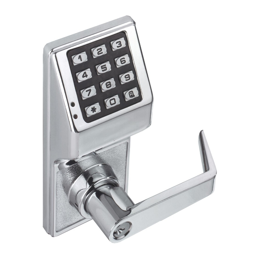 ALARM LOCK TRILOGY DL2700 PROGRAMMING INSTRUCTIONS MANUAL Pdf Download