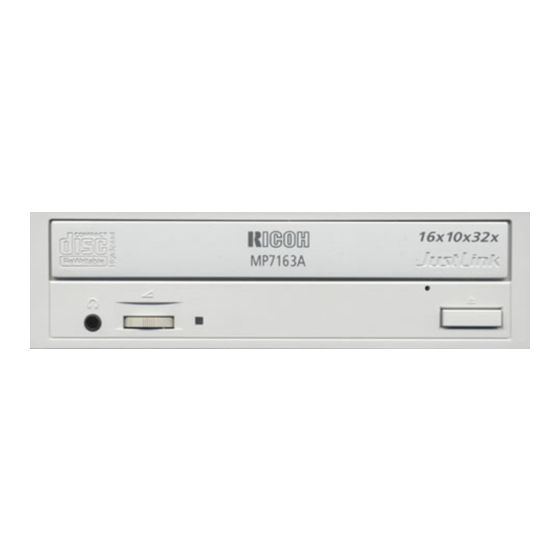 Ricoh MP7163A User Manual