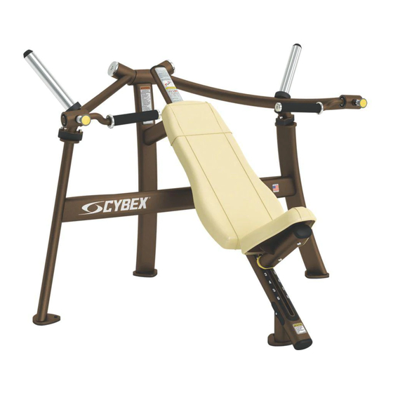 CYBEX Plate Loaded Incline Press Owner's And Service Manual