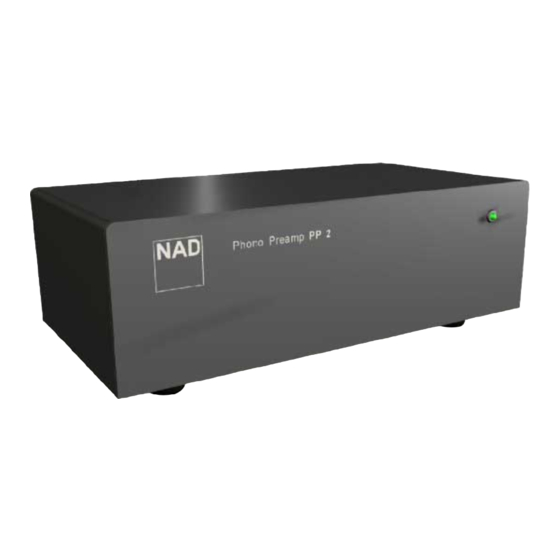 NAD PP-2 Specification Sheet
