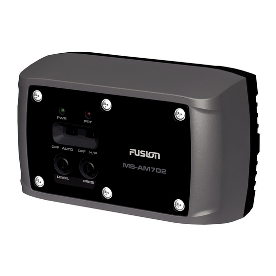 Fusion MS-AM702 User And Installation Manual