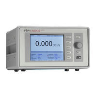 PTW UNIDOS webline User Manual