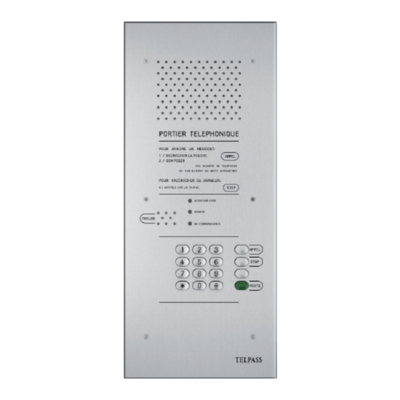 Passotel Telpass STD User Manual