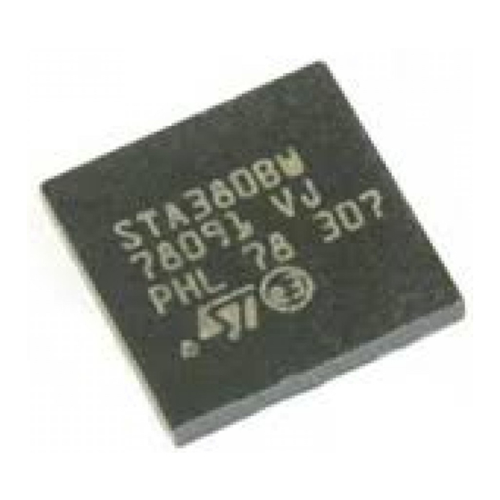 ST STA380BW Manual