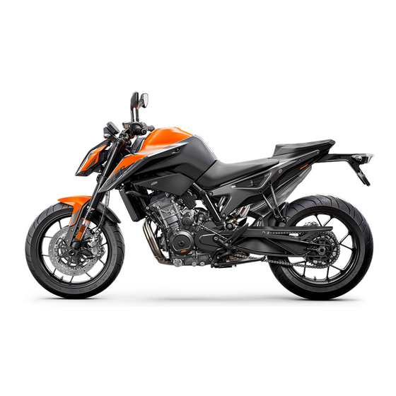 KTM 890 DUKE 2022 Setup Instructions