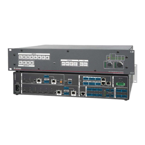 Extron electronics DTP CrossPoint 84 Setup Manual