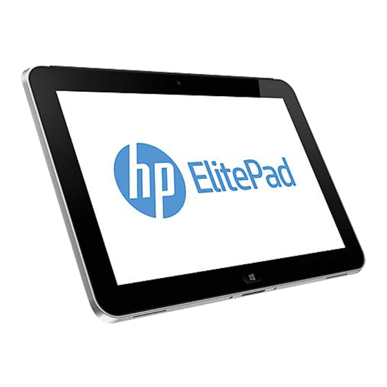 HP ElitePad Quick Manual