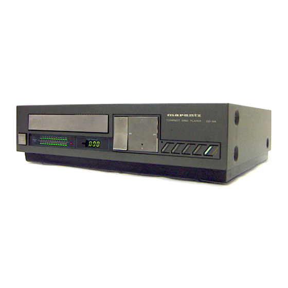 Marantz CD-54 Service Manual