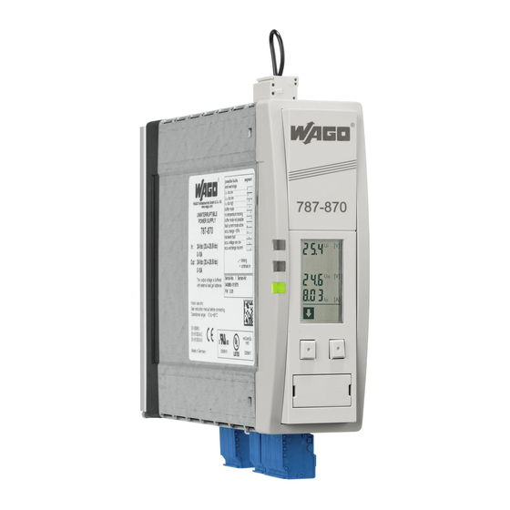 WAGO epsitron 787-870 Instruction Manual