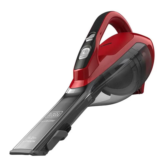 Black+Decker Dustbuster DVA315J Original Instructions Manual