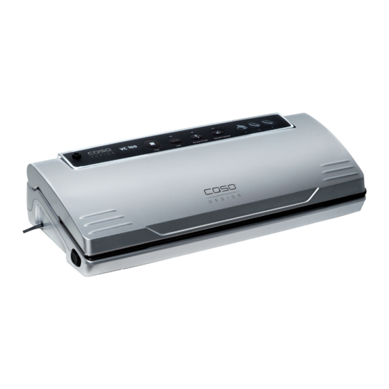 CASO DESIGN VC 100 Reference Manual