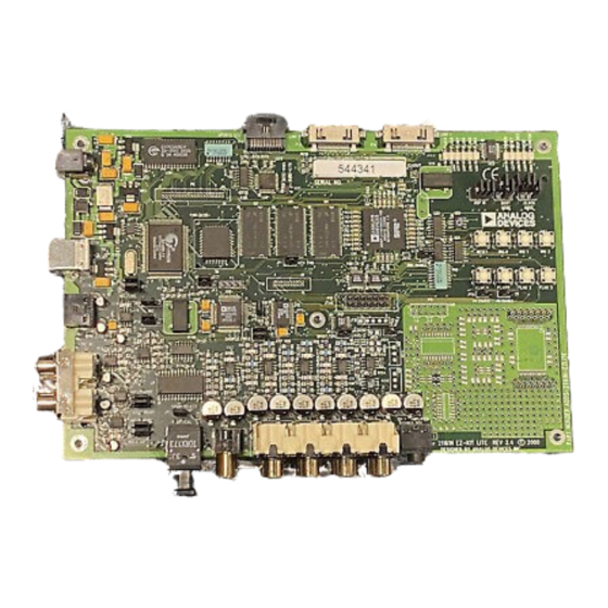 Analog Devices ADSP-21161N EZ-KIT Lite Manual