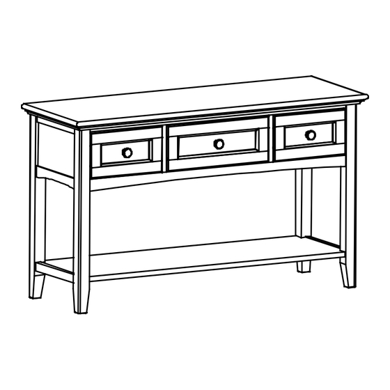 Whittier Wood Furniture McKenzie 3503 Series Assembly Instructions