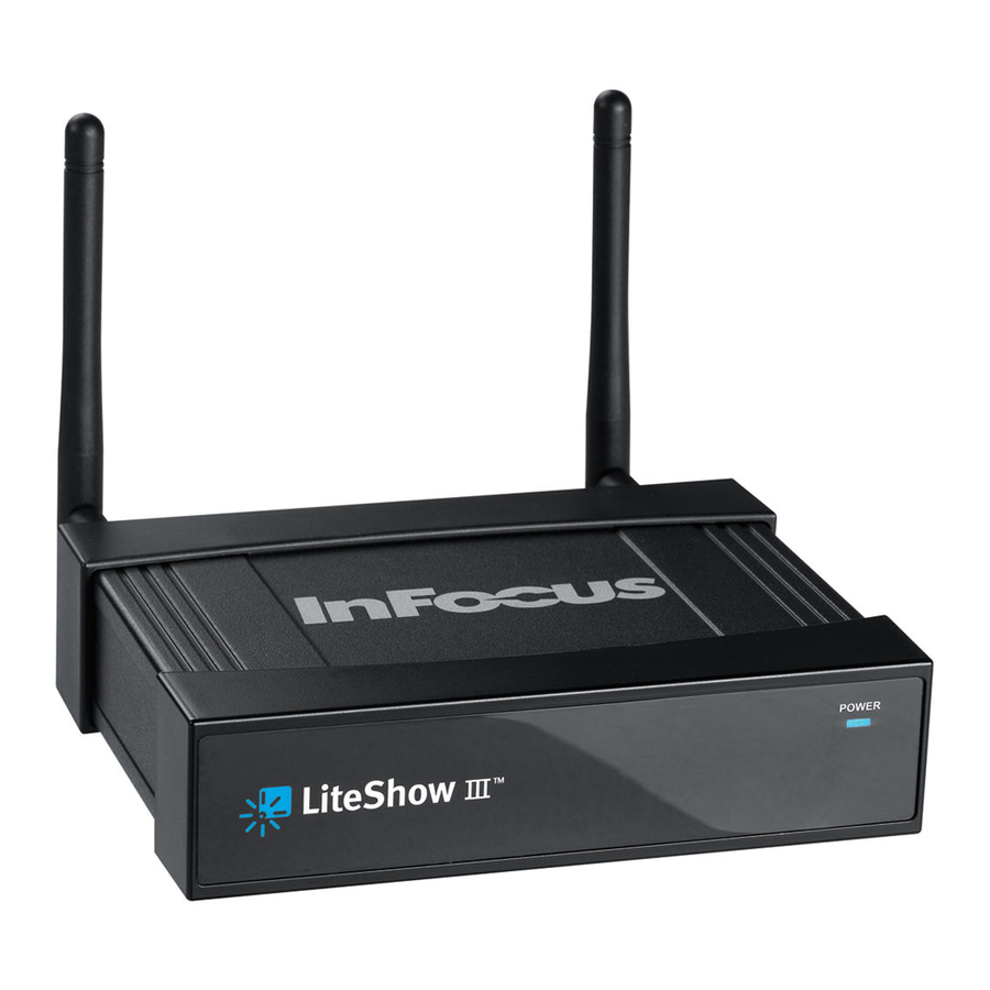 InFocus LiteShow III Quick Installation Manual
