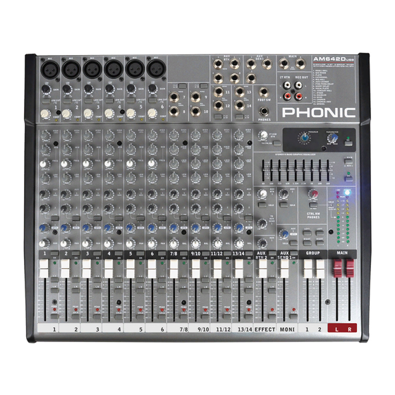 Phonic AM442D User Manual