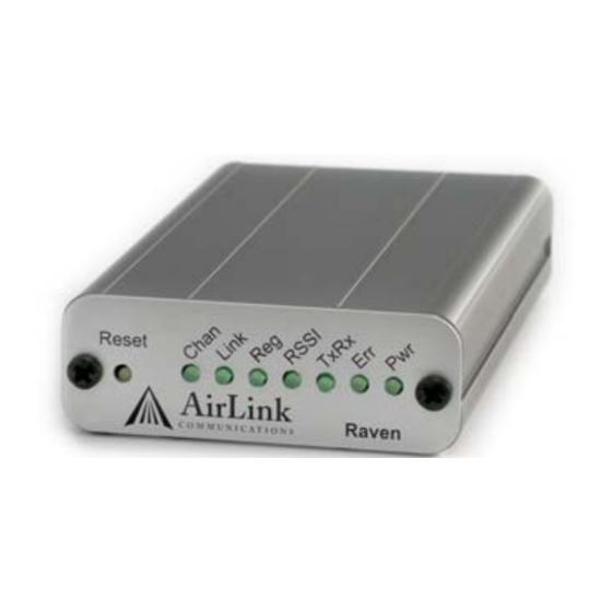 Sierra Wireless AirLink Raven-E 1 series User Manual