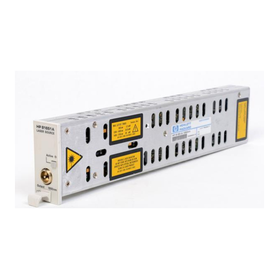 Keysight Technologies 81650A User Manual