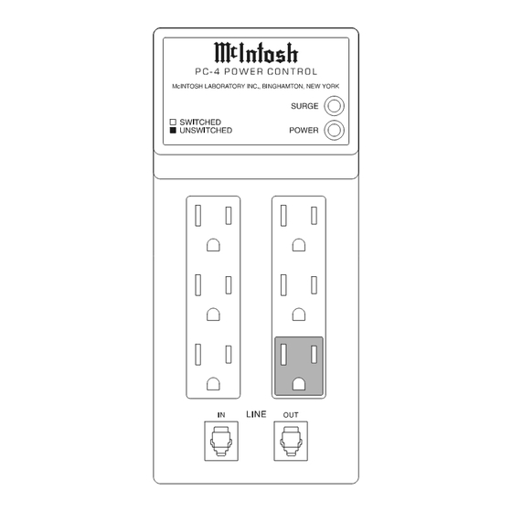 McIntosh PC-4 Owner's Manual