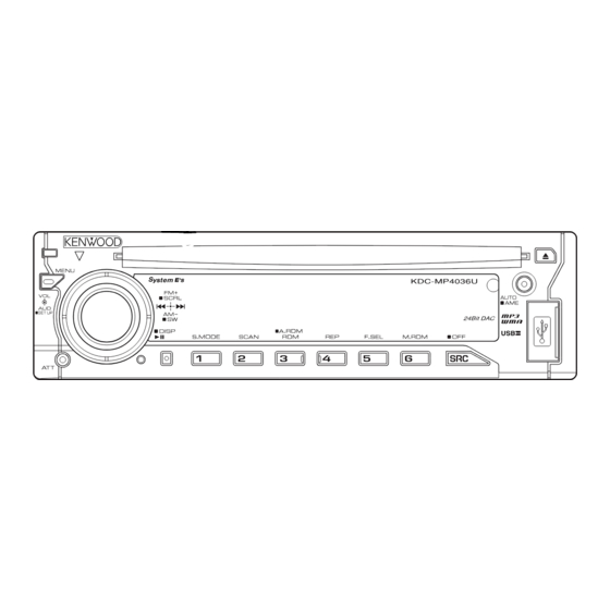 Kenwood KDC-X491 KDC-W4537UA Service Manual