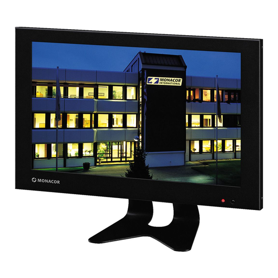 Monacor TFT-1002LED Instruction Manual