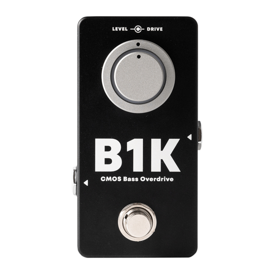 Darkglass Electronics Microtubes B1K User Manual