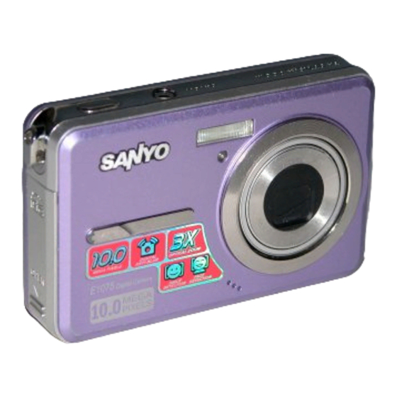 Sanyo VPC-E1075 - 10-Megapixel Digital Camera Manuals