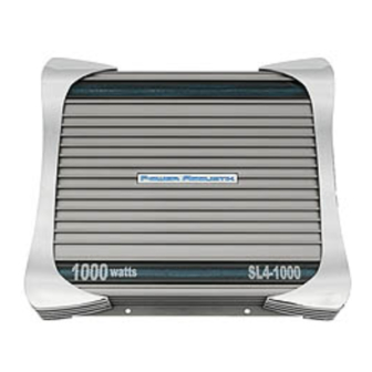 Power Acoustik SL4-1000 Owner's Manual