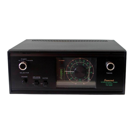 Sansui TU-555 Operating Instructions & Service Manual