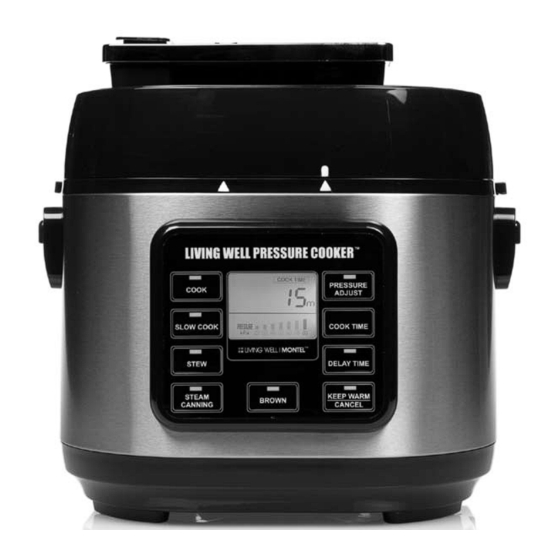 Kitchen living pressure cooker manual sale