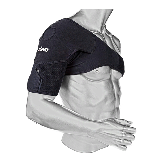 ZAMST Shoulder Wrap Instructions For Use Manual