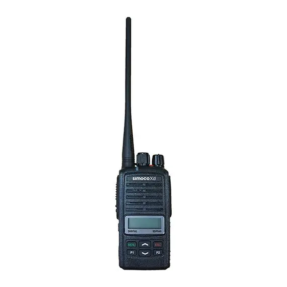 Simoco SDP560 User Manual