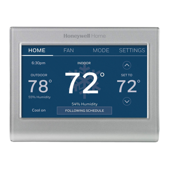 Honeywell Home Smart RTH6580WF1003 Series Manuals