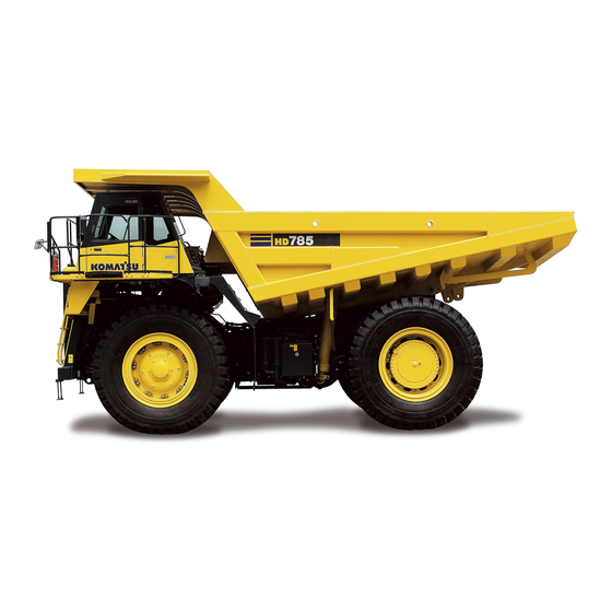 Komatsu HD785-7 Shop Manual