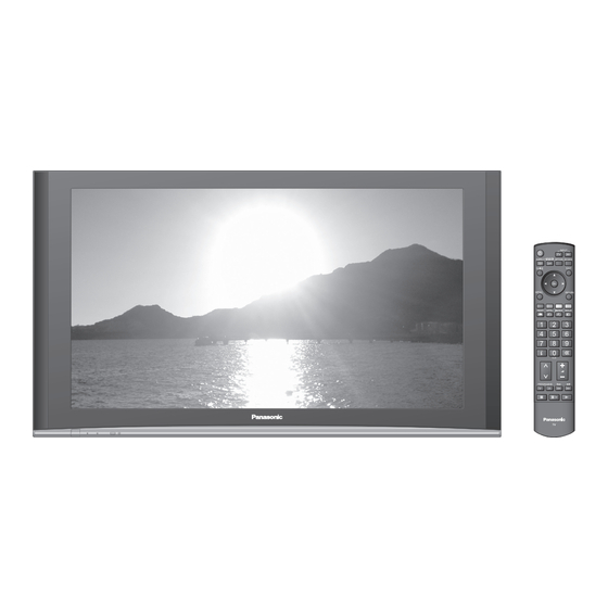 PANASONIC Viera TH-42PZ70E Plasma TV Manuals